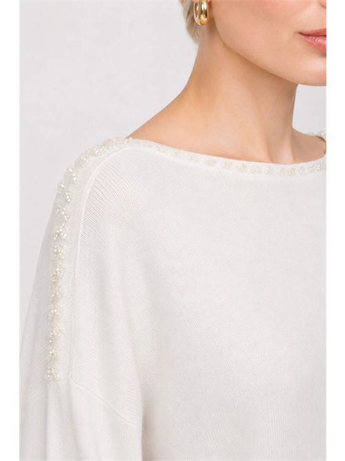 Maglia da donna a maniche lunghe con dettagli decorativi KOCCA | DERIRHEE/60003